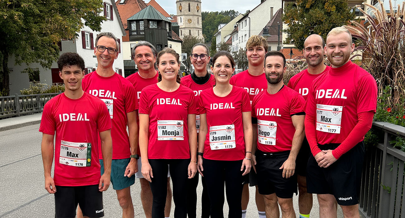 IDEAL-Team rockt AOK Firmenlauf Balingen