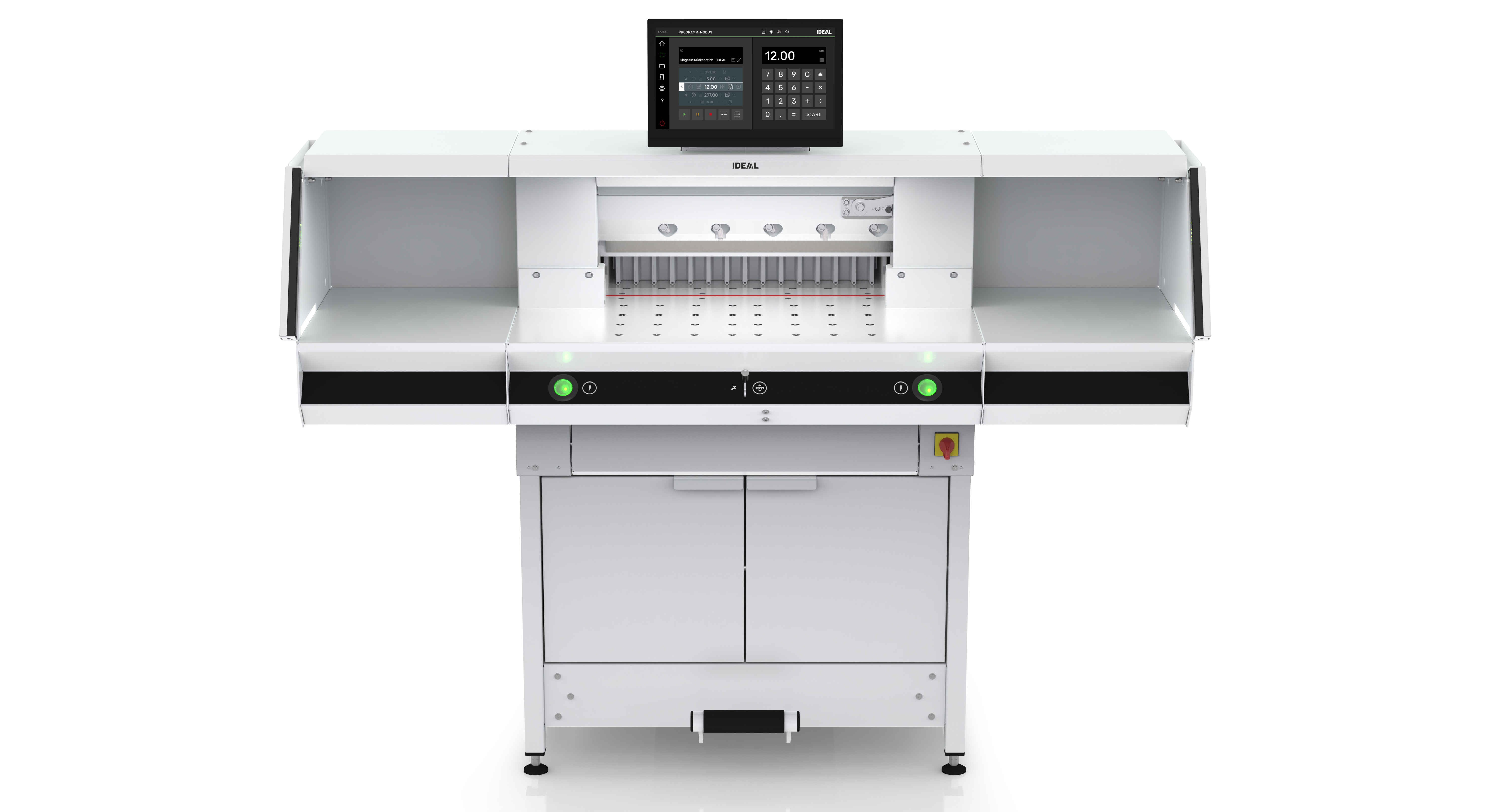 IDEAL Stapelschneider-Modelle THE 56 und THE 68 sind auf Wunsch nun auch mit Lufttisch erhältlich